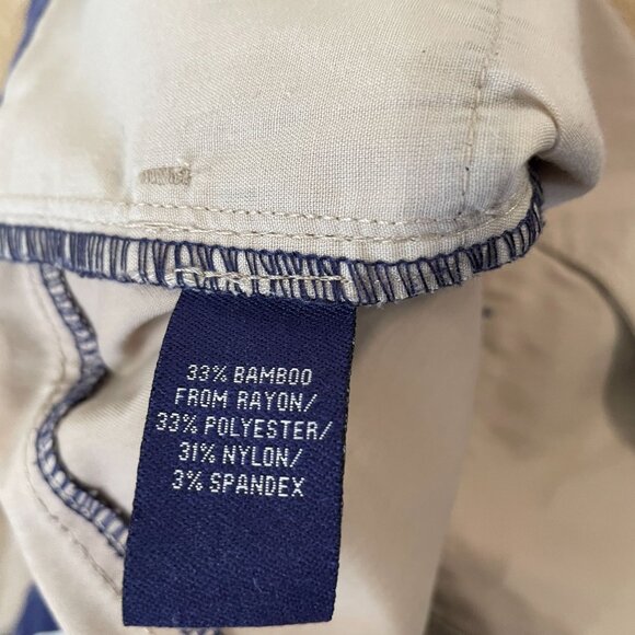 Johnnie-O Prep-Formance Pants Men's Size 36x34 Khaki Golf Casual Flat Front - Picture 3 of 5